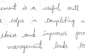 write assignments ,notes and letter
