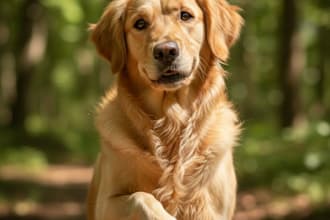 draw unique realistic portrait of your dog