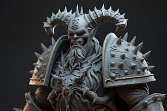 create 3d warhammer40k 3d character model warhammer miniature tabletop for print