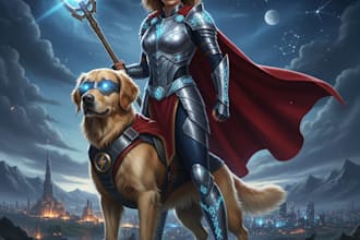 draw you and your pet as your favorite hero