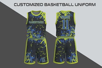 do custom basketball uniform design