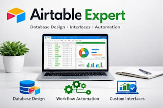 be your airtable expert, airtable database, airtable interface, database design
