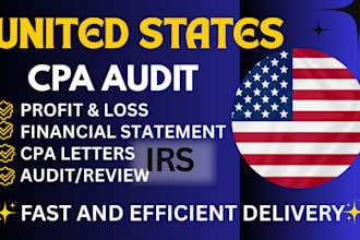 do CPA audit, prepare certified financial statements and sign CPA letter