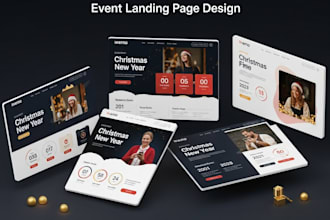 design a high converting event landing page for bookings, tickets or rsvp