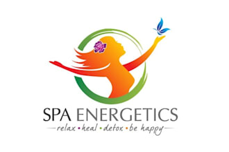 make splendid colorful logo for private spa healing studio