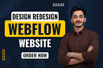 design and develop a responsive webflow cms site from figma