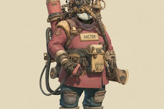 draw professional product line art and illustrations