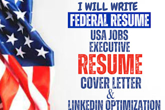 craft a professional federal resume usajobs, government and executive resume