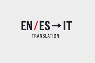 translate english and spanish into italian