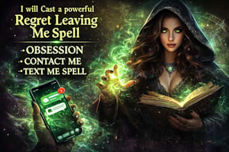 cast a powerful regret leaving me spell, obsession, contact me, text me spell