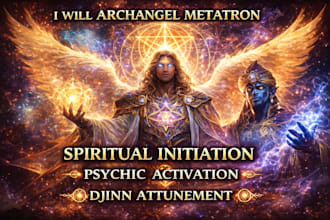 archangel metatron spiritual initiation, psychic activation, djinn attunement