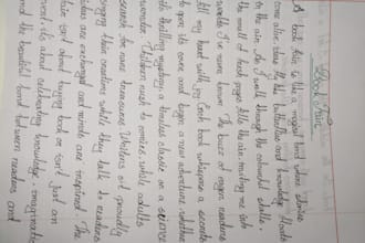 do neat and elegant cursive handwriting