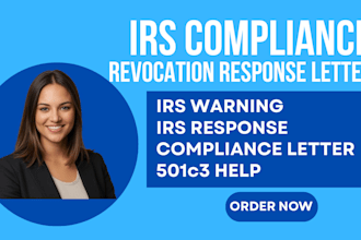 write an irs warning or revocation response letter for your nonprofit