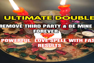 cast extreme third party removal spell, contact me spell, regret justice spell