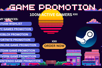 steam promotion, steam game marketing, steam gamers, game visibility