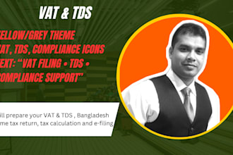 prepare vat return tds calculation, and compliance reports