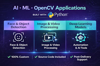 create an opencv, ml, and ai application for you