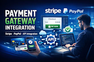 integrate payment gateway integration paypal stripe integration on your website
