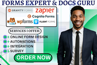 create branded gravity forms wpforms fluentform cognito forms zapier workflow