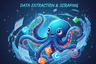 data extraction, automation and web scraping