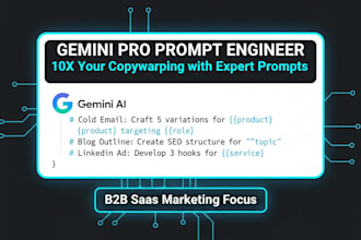 craft 10 expert b2b marketing prompts for gemini and chatgpt