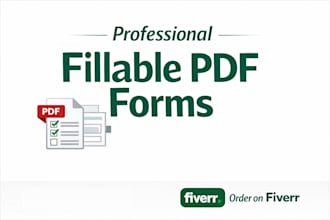design editable and fillable PDF forms