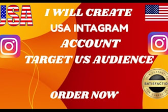 create USA instagram account, USA tiktok account, USA facebook account warm up