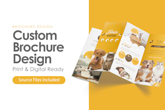 design a professional brochure for print and digital use