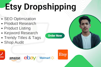 do etsy dropshipping, SEO and listing