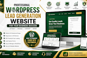 design a professional lead generation website, pipetide website for business