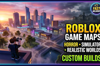 build roblox game maps, horror maps, simulator maps, and realistic worlds