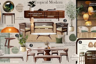 design immersive interior mood boards with spatial storytelling