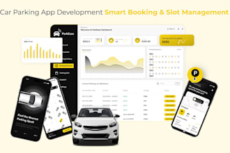 develop car parking space app, parking reservation app, car washing app