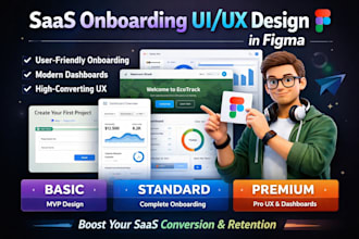 design a high converting saas onboarding UI and UX for web apps and dashboards