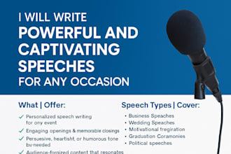 write powerful and captivating speeches for any occasion
