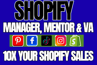 be your shopify mentor dropshipping coach ecommerce consultant shopify coach