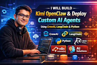 build kimi openclaw deploy custom ai agents using crewai langchain python