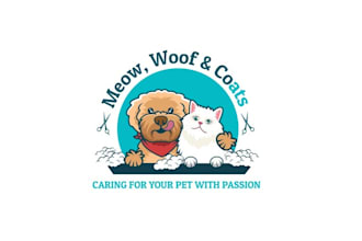 do modern minimalist pet care, cat, dog and animal logo design