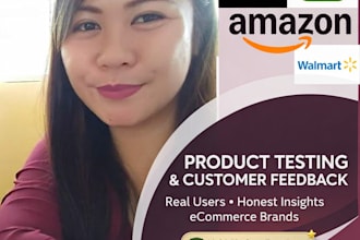 provide authentic product testing and customer feedback for ecommerce brands