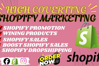 shopify store setup shopify dropshipping SEO shopify marketing ads management