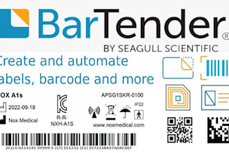 bartender seagull scientific label template and barcode label design