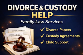 draft custody, divorce petitions, and family law legal documents