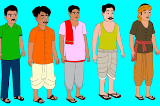 draw 2d character design