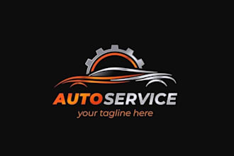 design auto dealership, auto repair, car detailing or automotive car logo