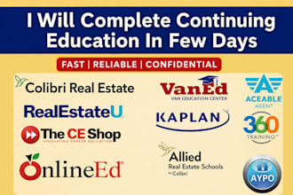 do real estate course, real estate license, continuing education