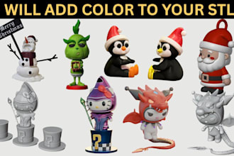 color stl or mesh to 3mf for logo toys keychains and multicolor 3d printing