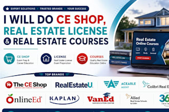 do ce shop, real estate license and real estate courses