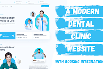 build a modern dental clinic website with booking integration