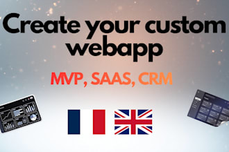 create a webapp for your business, mvp and saas