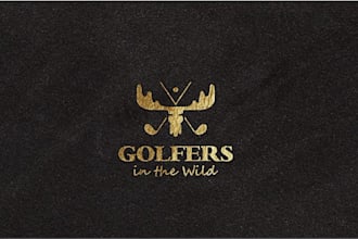 design a modern ,minimalist golf logo
